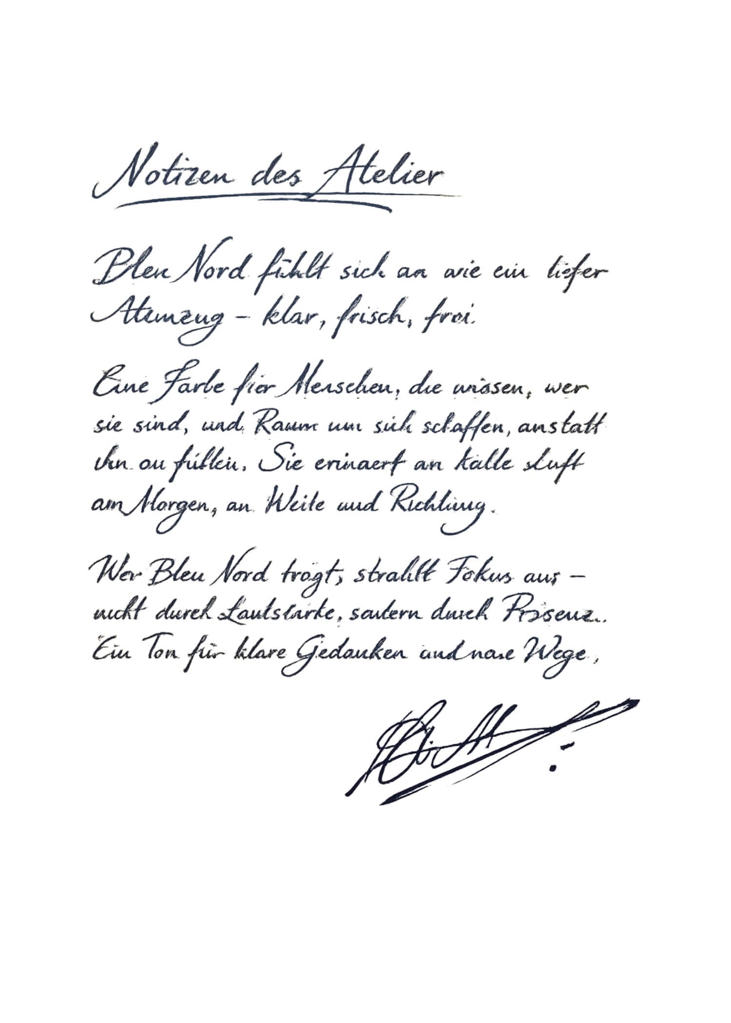 Nuvola – Bleu Nord